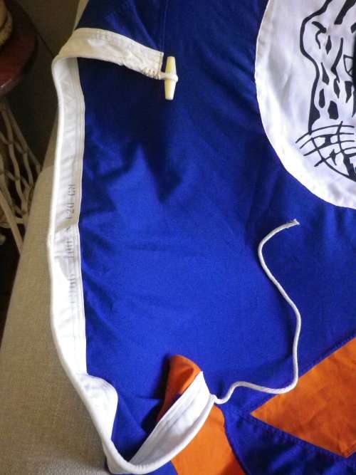 BOPHUTHATSWANA NATIONAL FLAG  -  180 x 120CM- 1986  - MINOR DAMAGE ON ORANGE STRIPE AS SEEN (6078b)