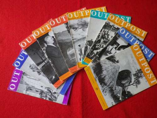 RHODESIA BSAP - LOT 10 X `OUTPOSTS` MAGAZINES - FROM 1967, SEE DATES OF ISSUES IN PICS (8062)