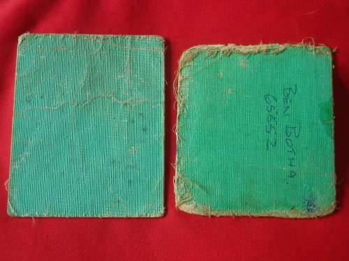 RHODESIAN - 2 X MILITARY DRIVERS LICENCES, SOME WEAR - OWNERS DETAILS AS SEEN    (8074)