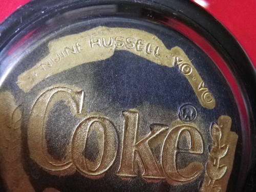 COKE RUSSELL `BREAKDANCER ` YO-YO + STRING - RARE - SEE CONDITION - ONLY WON IN COMPS.  (2907)