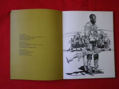 RHODESIA - `FACES OF WAR` BY PETER BADCOCK - SIGNED - 1980  - UNCOMMON   (8102)