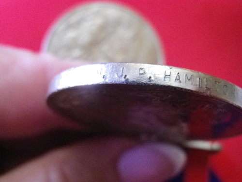 WW2 1939-45 WAR MEDALS TO 13859 A. HAMILTON + 11783 M.J.P HAMILTON - PRESUME RELATIVES (4028)