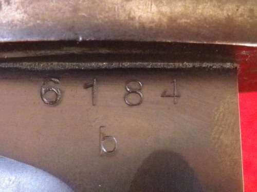 GERMAN WW2 MAUSER K98 RIFLE BAYONET + SCABBARD - MATCHING NUMBERS + FROG - READ MORE BELOW  (4078)