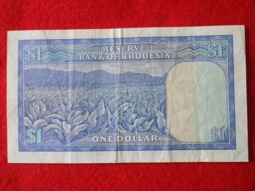 RHODESIAN $1 NOTE - CONDITION AS SEEN - 18 APRIL, 1978          (8183)