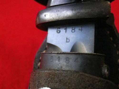 GERMAN WW2 MAUSER K98 RIFLE BAYONET + SCABBARD - MATCHING NUMBERS + FROG - READ MORE BELOW  (4078)