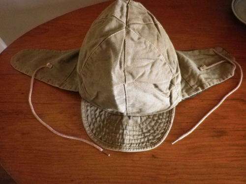 RHODESIAN WAR PICK UP - EX ZIPRA CAP WITH EAR FLAPS - RIM 56CM/22`  MADE ALTONIS HONG KONG (4126)