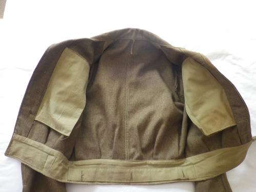 SA UNION FORCES - WW2 ? BATTLE DRESS JACKET SA UNION STAMPED - NOTE CONDITION, MOTHING,FREYING (4112
