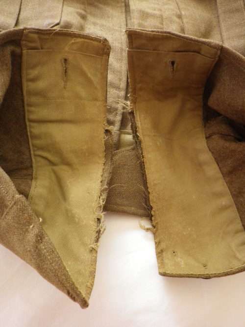 SA UNION FORCES - WW2 ? BATTLE DRESS JACKET SA UNION STAMPED - NOTE CONDITION, MOTHING,FREYING (4112