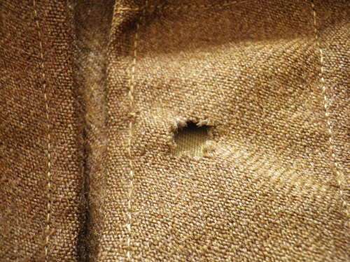 SA UNION FORCES - WW2 ? BATTLE DRESS JACKET SA UNION STAMPED - NOTE CONDITION, MOTHING,FREYING (4112