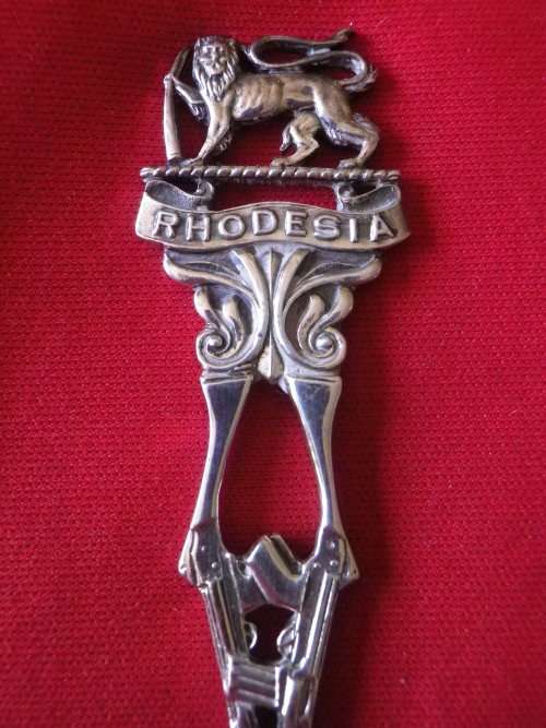 RHODESIAN ARMY - SILVER PLATED SHOOTING TEASPOON       (8230)