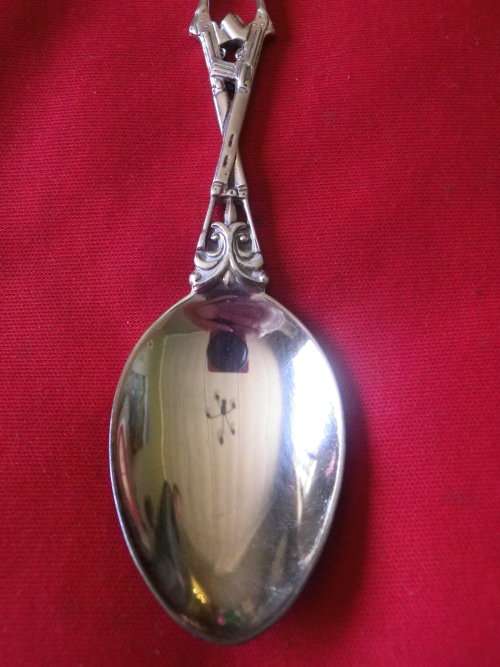 RHODESIAN ARMY - SILVER PLATED SHOOTING TEASPOON       (8230)