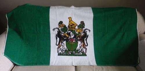 RHODESIAN PERIOD TOWEL - FLAG - 1 SIDED  - GOOD CONDITION & SIZE  - 147 X 76cm (8232)