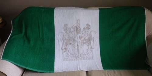 RHODESIAN PERIOD TOWEL - FLAG - 1 SIDED  - GOOD CONDITION & SIZE  - 147 X 76cm (8232)