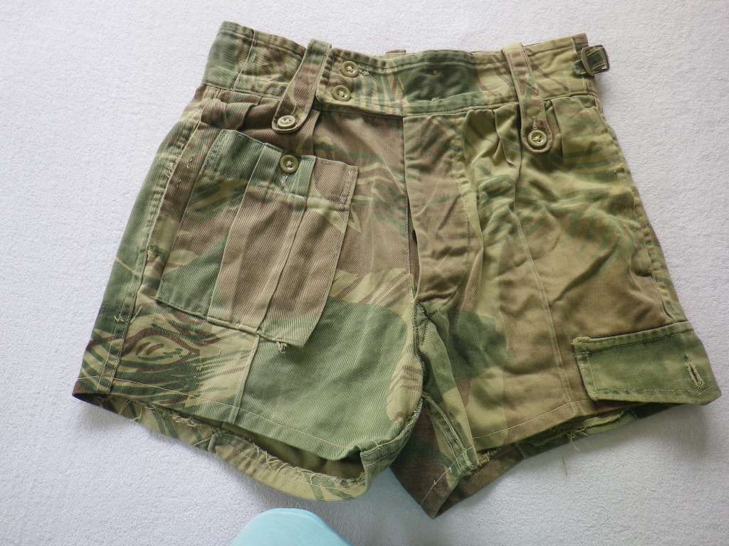 RHODESIAN ARMY - CAMMO SHORTS - WELL WORNN- RELISTED DUE TO `TIME WASTER`  ! (8248)