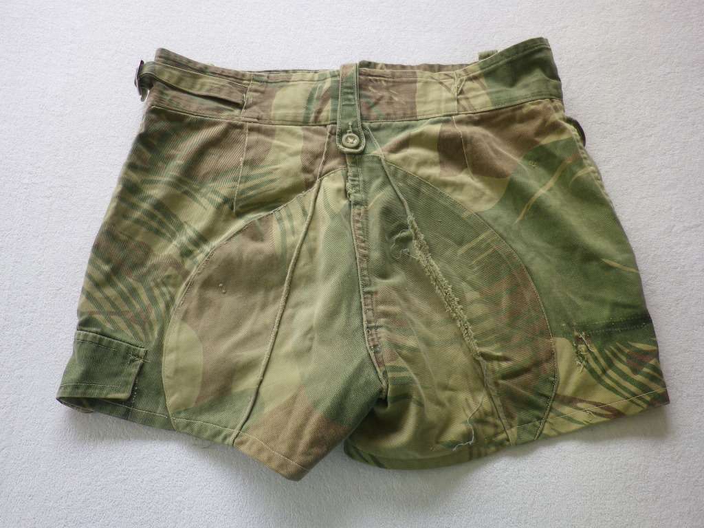 RHODESIAN ARMY - CAMMO SHORTS - WELL WORNN- RELISTED DUE TO `TIME WASTER`  ! (8248)