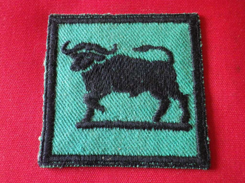 NORTHERN RHODESIA DEFENCE FORCE -  LH EMBROIDERED SHOULDER PATCH - ONLY WORN 1964 - RARE      (8274)