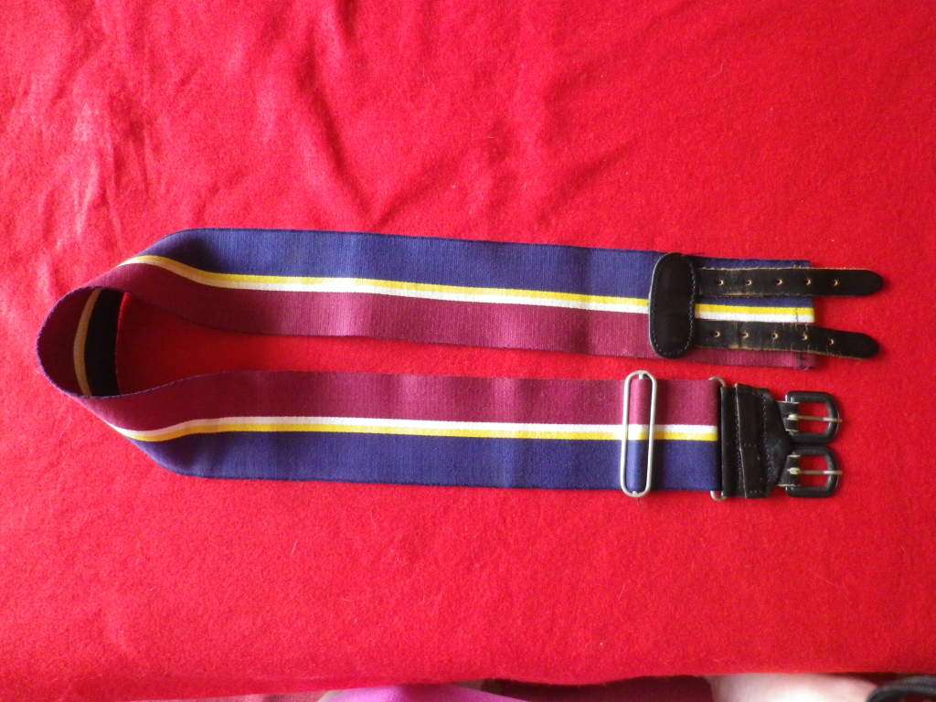 RHODESIAN ARMY PAY CORPS.  STABLE BELT  - GOOD CONDITION - MAX LENGTH 100CM / 39` -     (8279)
