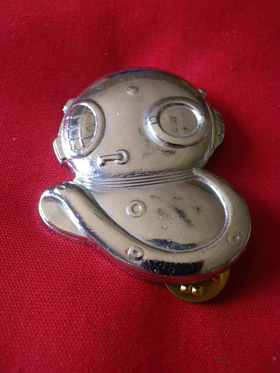 SADF - 1 RECCE REGT CHROMED DIVERS INSTRUCTORS BADGE - SCARCE             (8290)