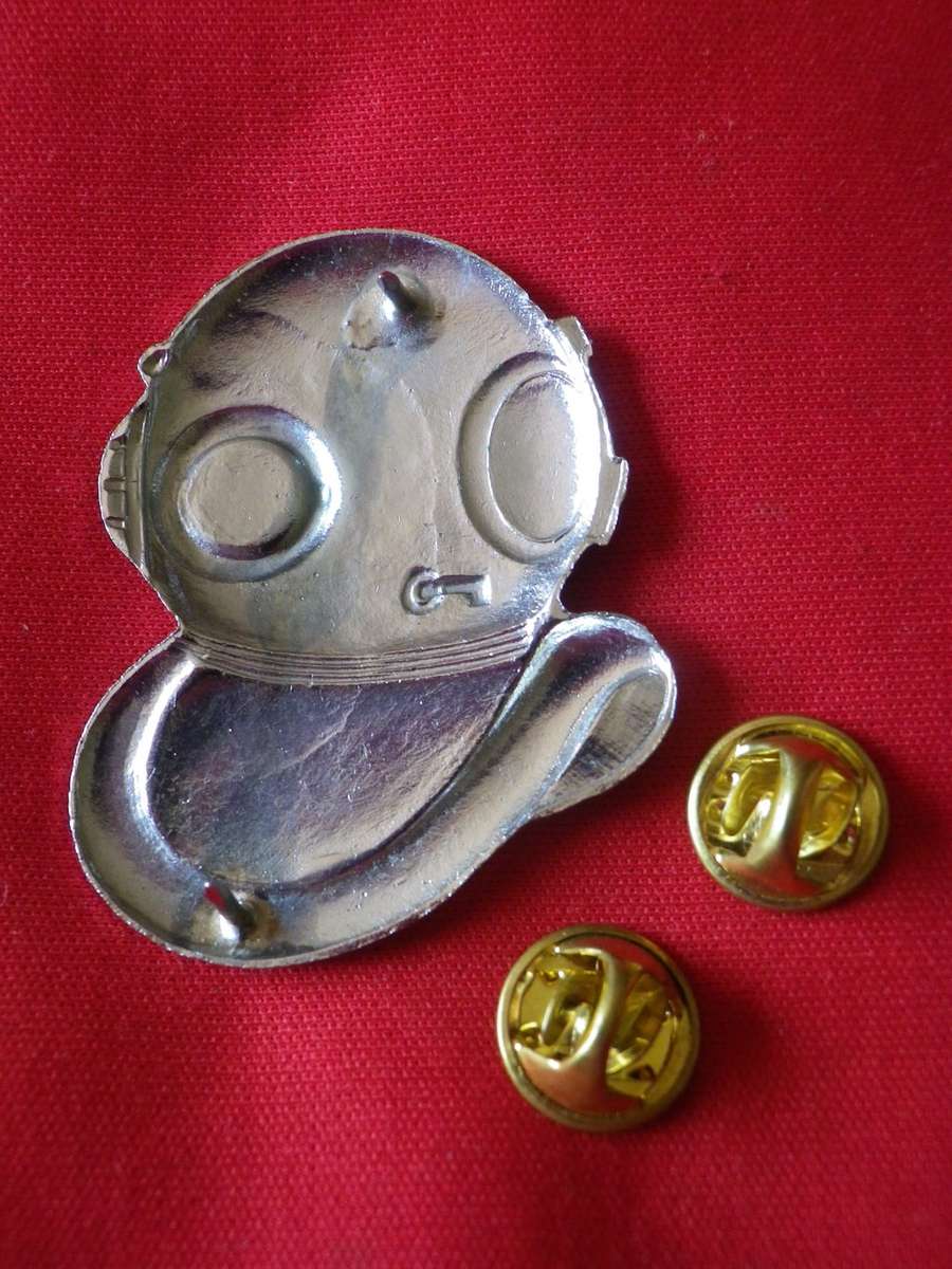 SADF - 1 RECCE REGT CHROMED DIVERS INSTRUCTORS BADGE - SCARCE             (8290)