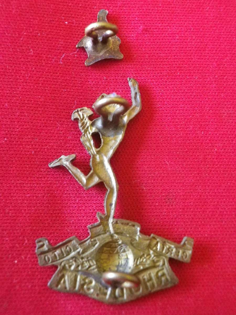 RHODESIAN SIGNALS CORPS -  BI METAL CAP BADGE + ZIM BIRD            (8320)
