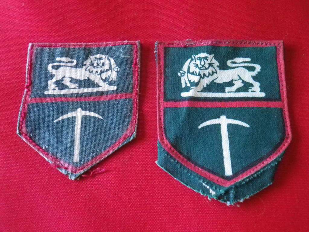 RHODESIAN ARMY - PRINTED FACING PAIR SHOULDER PATCHES            (8385)