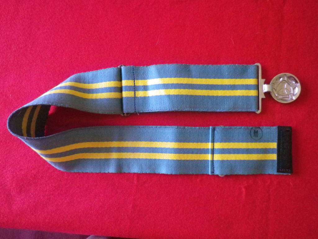 RHODESIAN INTELLIGENCE CORPS. STABLE BELT - STAMPED REUTELER - SIZE M - MAX LENGTH 87cm/34`   (8387)