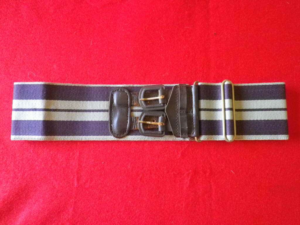 RHODESIAN EDUCATIONAL CORPS STABLE BELT - SIZE S - MAX LENGTH 79cm/31`    STRAPS CRACKED  (8388)