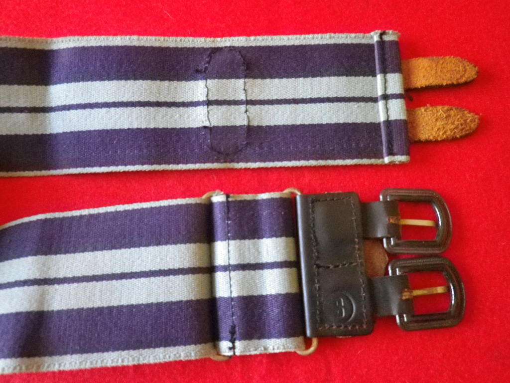RHODESIAN EDUCATIONAL CORPS STABLE BELT - SIZE S - MAX LENGTH 79cm/31`    STRAPS CRACKED  (8388)