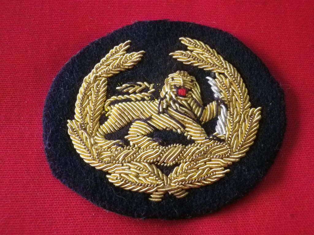 RHODESIA BSAP - SERGEANT MAJORS / WARRANT OFFICER BULLION ARM BADGE   (8399)