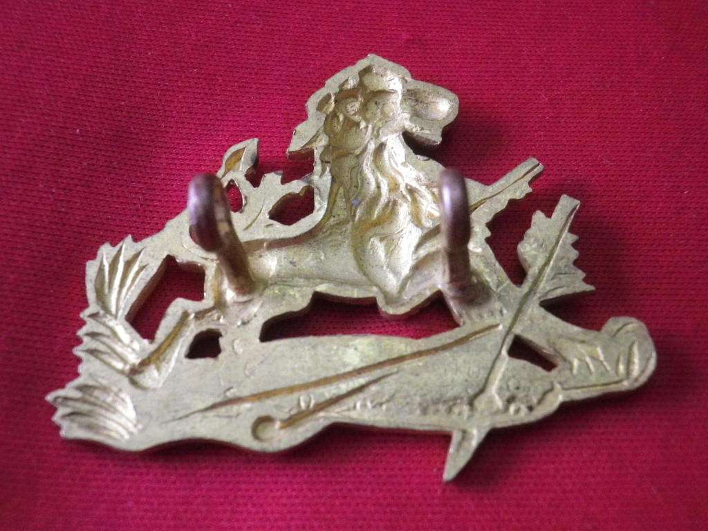 RHODESIA BSAP - BRASS SHAKO HELMET BADGE - WIDTH 47mm X   (8406)