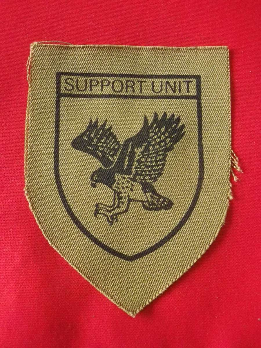 RHODESIA BSAP - SUPPORT UNIT UNUSED SHOULDER PATCH                    (8394)