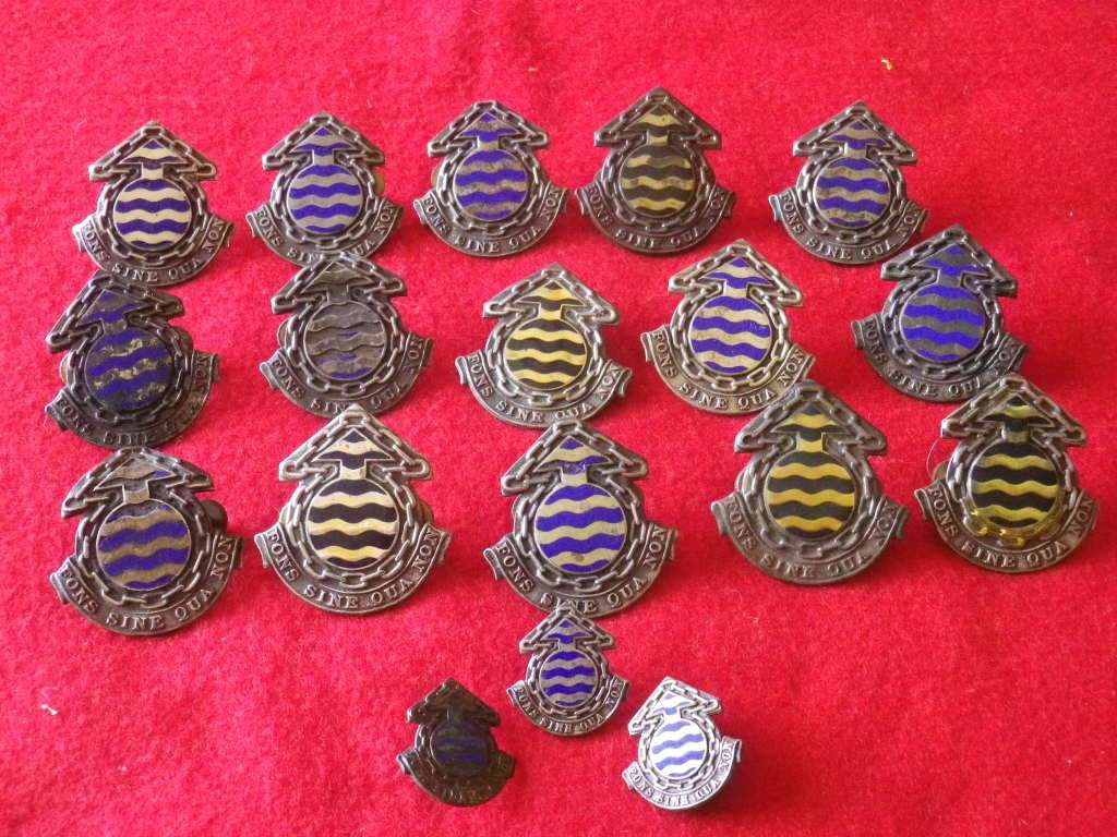 SAUF / SADF - ORDINANCE CORPS LOT OF BADGES - SEE PICS FOR QUANTITY AND QUALITY (8480)