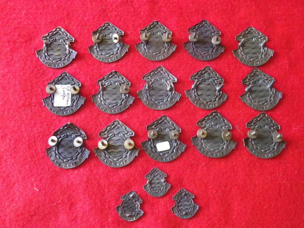 SAUF / SADF - ORDINANCE CORPS LOT OF BADGES - SEE PICS FOR QUANTITY AND QUALITY (8480)