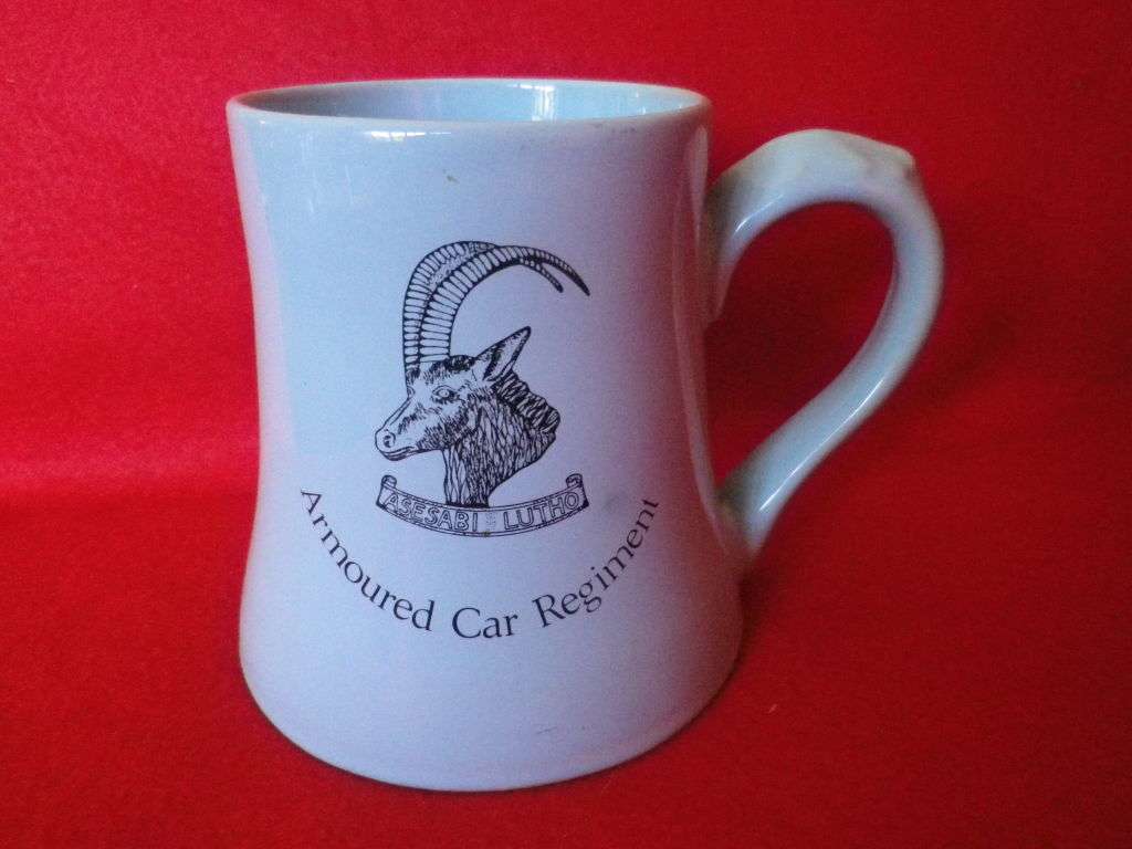 RHODESIAN ARMOURED CAR REGT. LIGHT BLUE MUG              (1073)