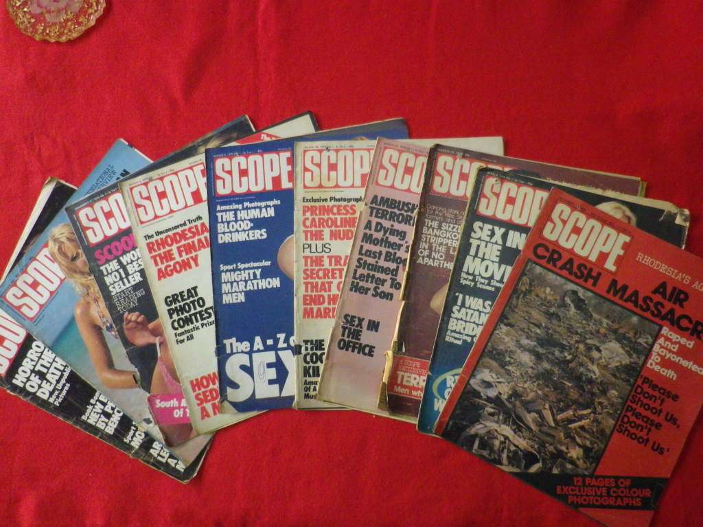 `RHODESIA WAR` - 10 X SCOPE ARTICLES / SUPPLEMENTS - CONDITION ISSUES 1978/79          (1054)