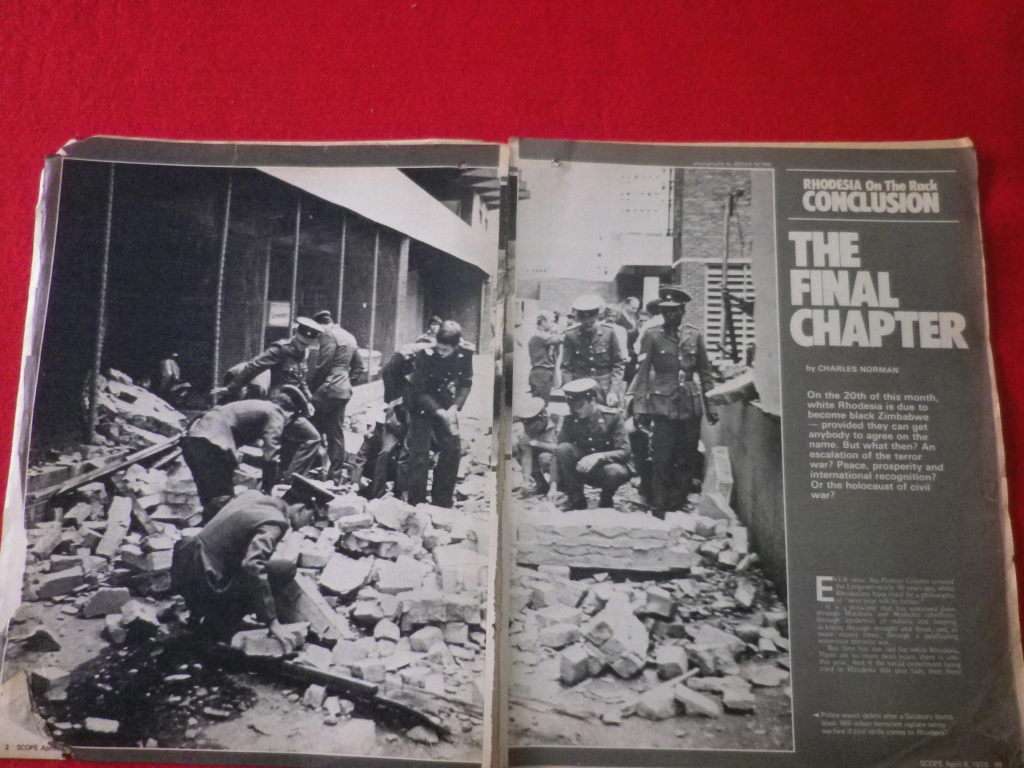 `RHODESIA WAR` - 10 X SCOPE ARTICLES / SUPPLEMENTS - CONDITION ISSUES 1978/79          (1054)