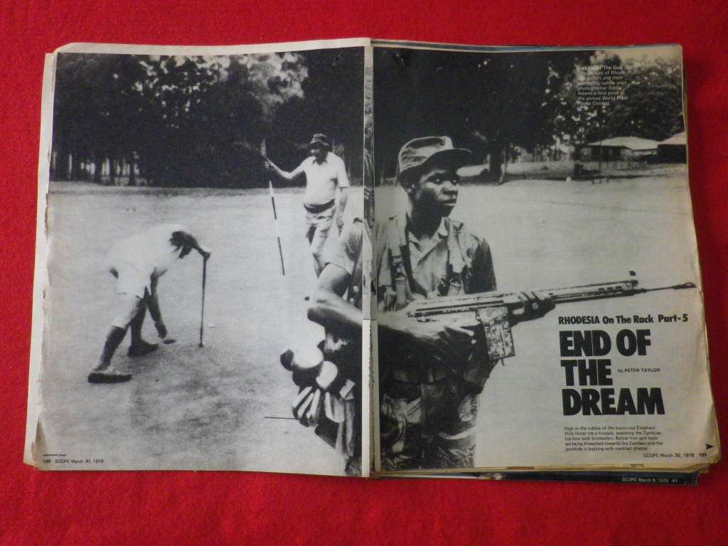 `RHODESIA WAR` - 10 X SCOPE ARTICLES / SUPPLEMENTS - CONDITION ISSUES 1978/79          (1054)