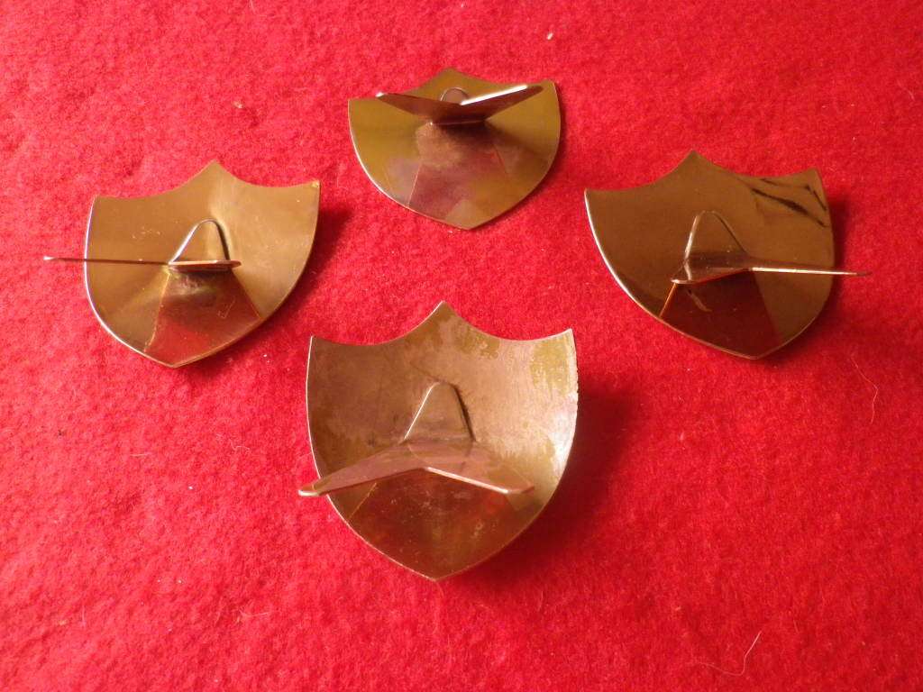 RHODESIAN SCHOOL OF INFANTRY + ARMY WEAPONS MEETING MINI COPPER PRESENTATION PLAQUES (8594)