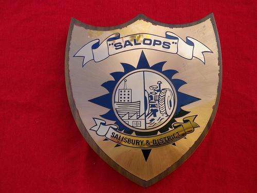 RHODESIA - "SALOPS" UDI PERIOD WALL PLAQUE