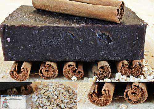 Handgemaakte Kaneel en Hawermout Seep