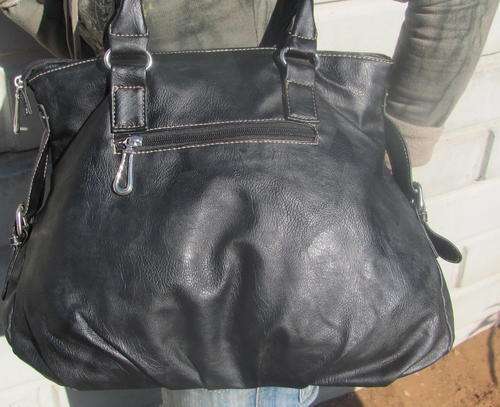 Black Handbag in Black with Compartments / Bargain R1 Starting Bid!