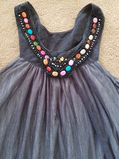 Gorgeous Top with Beading Detail around Neckline