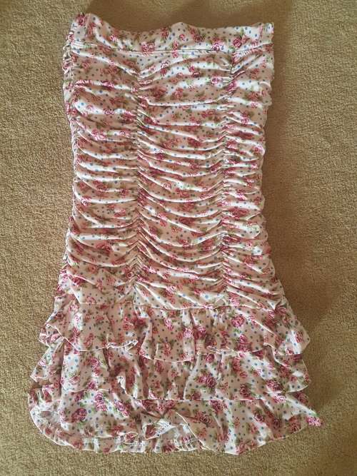 Pretty Pink Floral Mini Dress