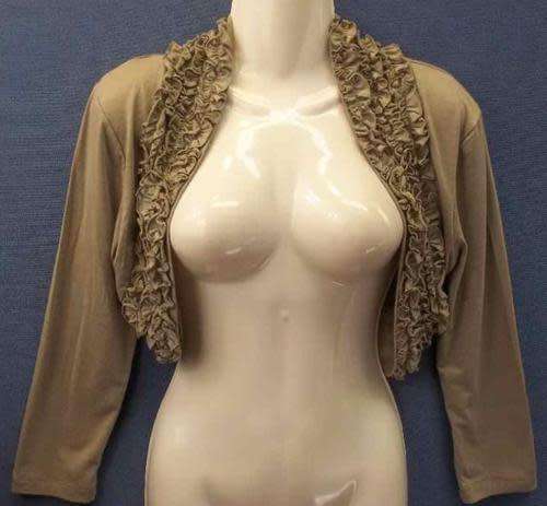 Bolero Jacket with Ruffles / Size 10