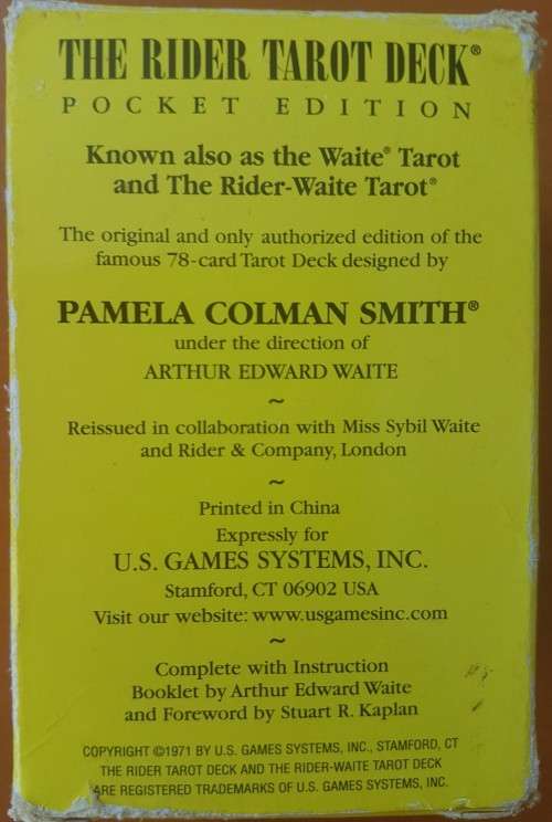 The Rider Tarot Deck Pocket Edition