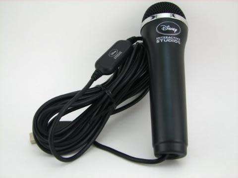 Genuine Logitech Disney Interactive Studios USB Wired Black Microphone for Wii PS2 PS3 XBox 360 & PC