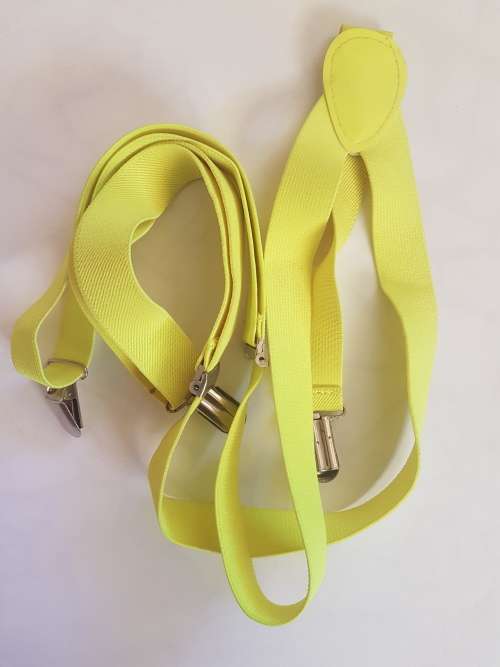 Braces / Suspenders Colours Available: 2 x Illuminous Yellow