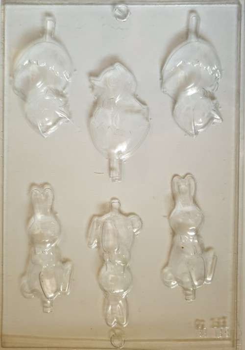 Bulk Lot of 7 x Plastic Chocolate Moulds (Easter Theme) @ R1 per Mould