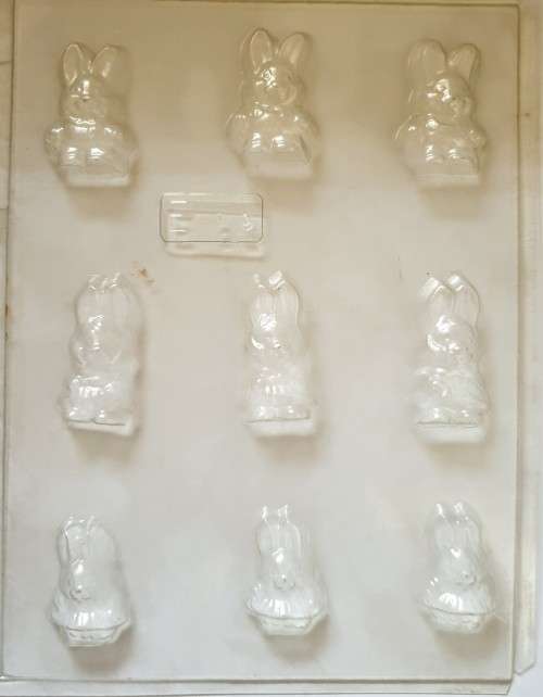 Bulk Lot of 7 x Plastic Chocolate Moulds (Easter Theme) @ R1 per Mould