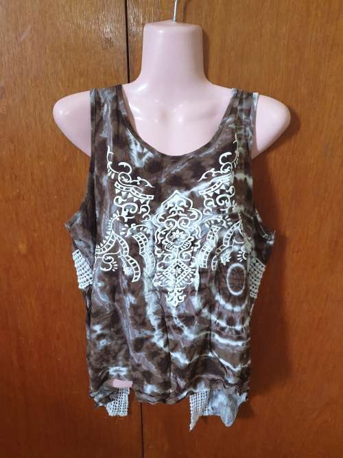 Hippy Tie Dyed Top by TRS (Truworths) with Open Back Size: 38